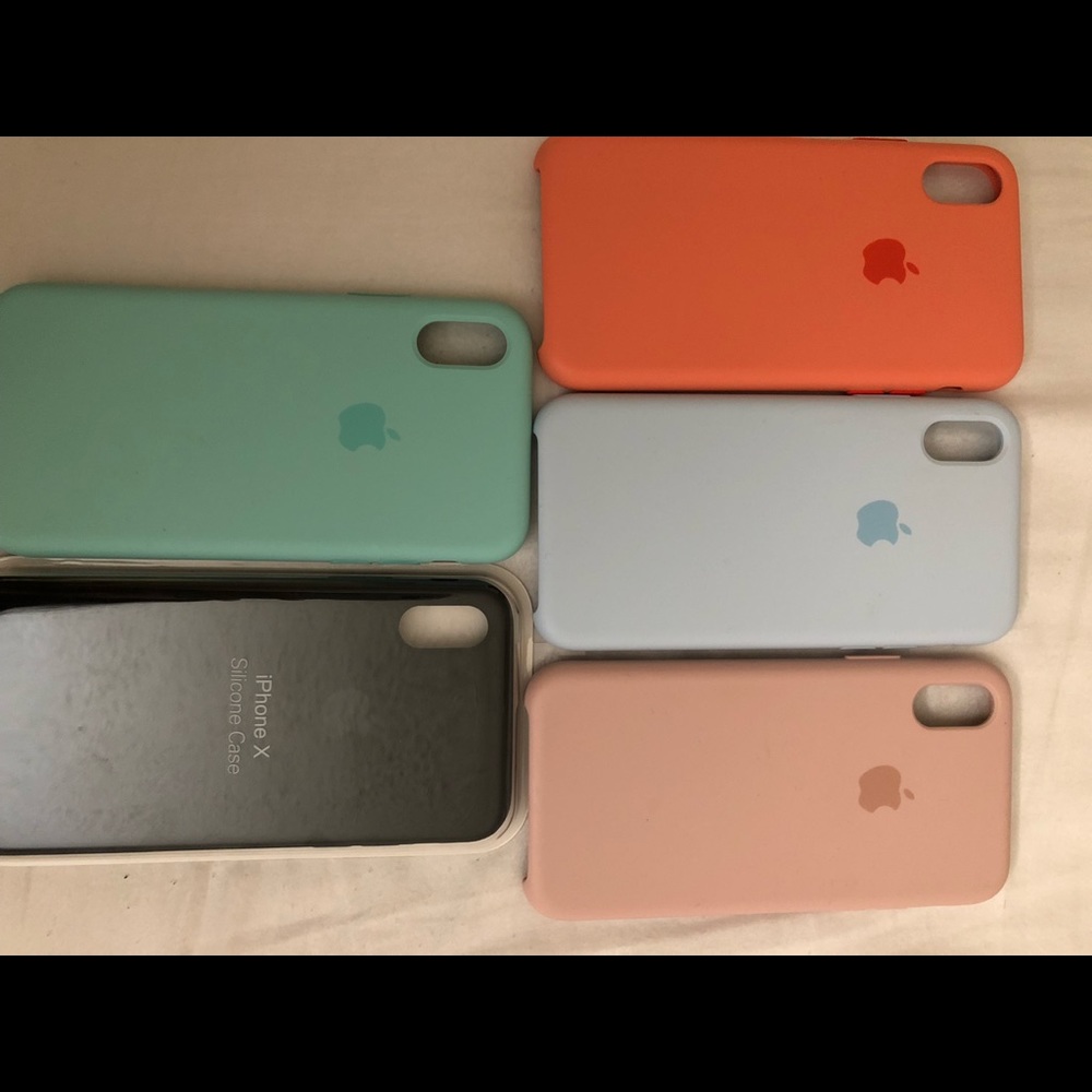 iPhone X silicone Apple cases
